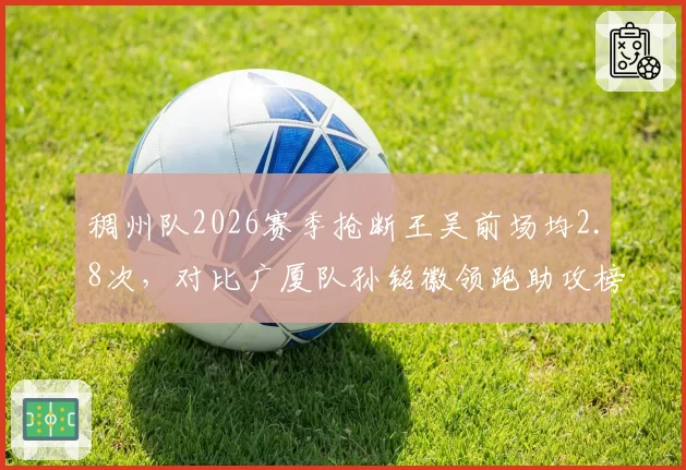 稠州队2026赛季抢断王吴前场均2.8次，对比广厦队孙铭徽领跑助攻榜